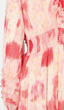 Load image into Gallery viewer, RDF Pink &amp; Off-White Abstract Floral Midi Dress
