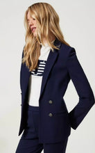 Load image into Gallery viewer, Twinset Navy Blazer with oval T  Bullons
