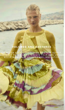 Load image into Gallery viewer, Beatrice B Lime Scenic Print Flounce &amp; Frill Dress
