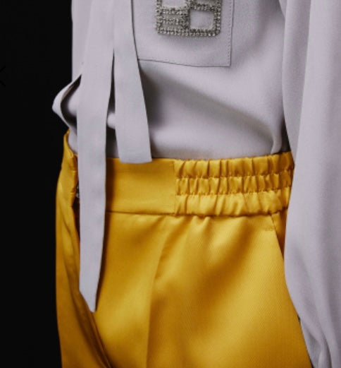 Beatrice B Duchese Yellow Gold trousers