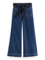 Scotch & Soda The Wave Cropped Flare Fit Close Up Jeans