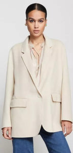 Ottod’Ame Cream Handmade Wool Blend Coat / Jacket