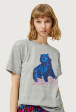 Load image into Gallery viewer, Compania Fantastica Grey Blue Cat T-Shirt

