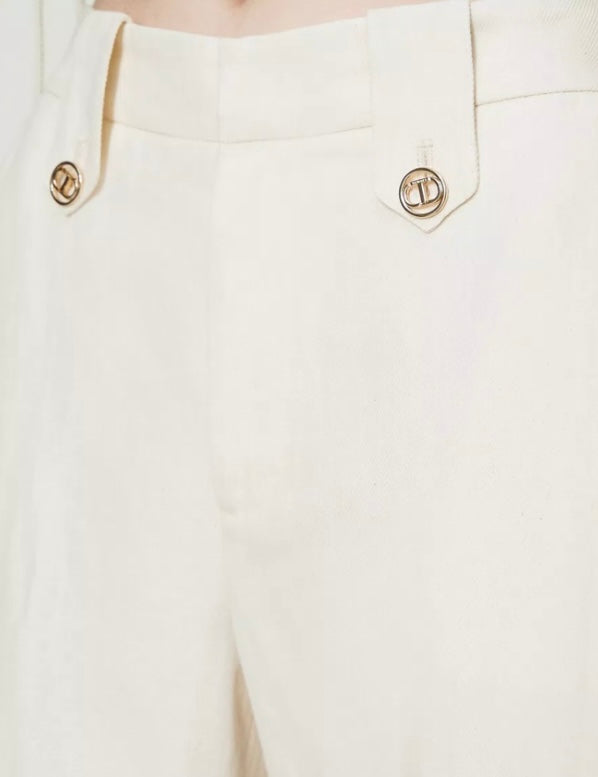 TWINSET Ivory / Cream Combat Trousers
