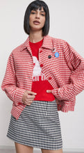Load image into Gallery viewer, Ottodame Red Vichy Jacket with Badges

