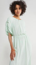 Load image into Gallery viewer, Ottodame Mint Green Silk Blend Midi Dress
