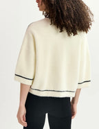 Essentiel Antwerp Off-White Fluffy Cardi-Jacket