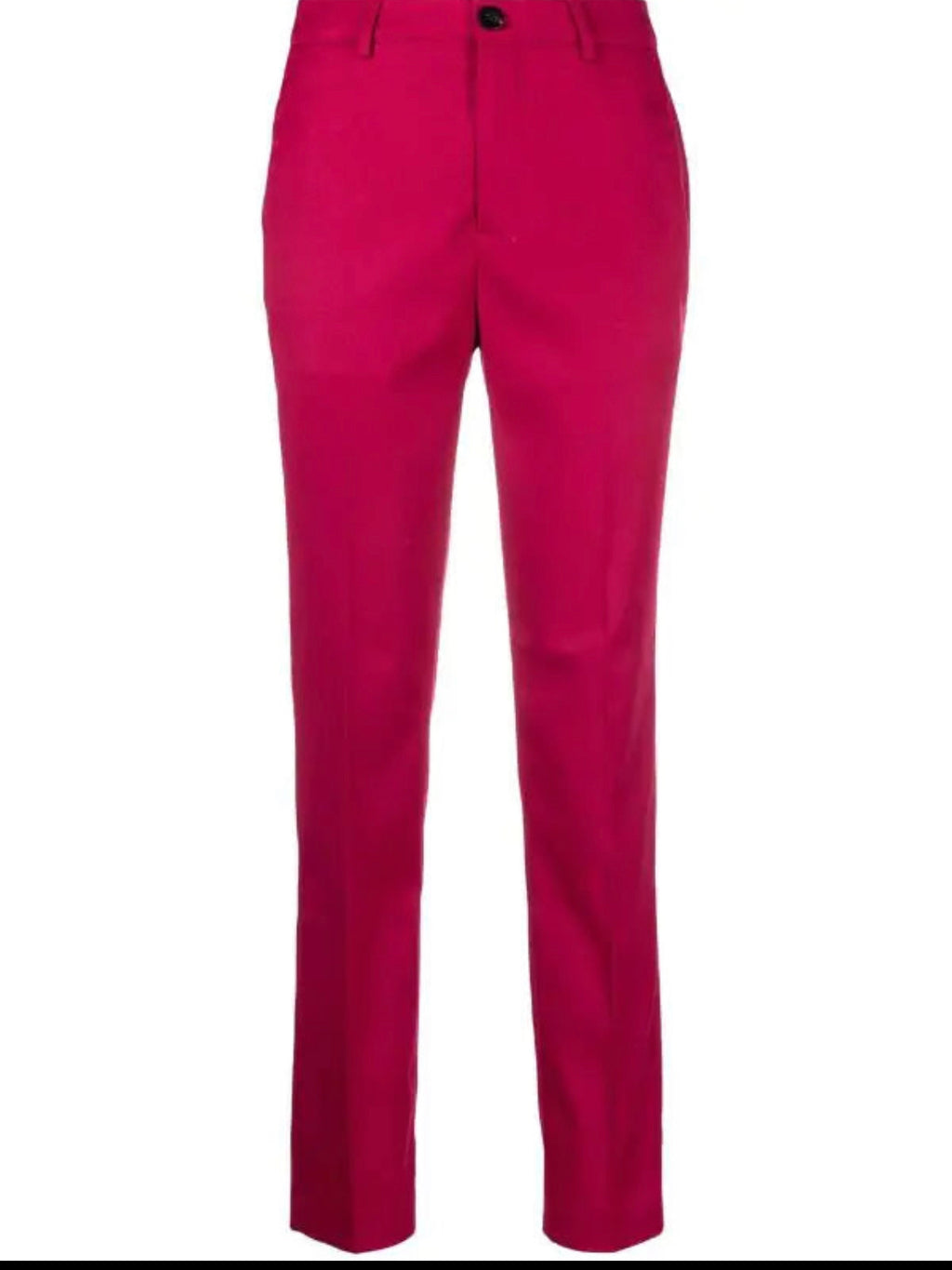 Scotch & Soda straight-leg tailored raspberry pink trousers