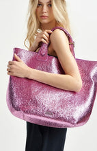 Load image into Gallery viewer, Essentiel Antwerp Pink Metallic Shopper Bag
