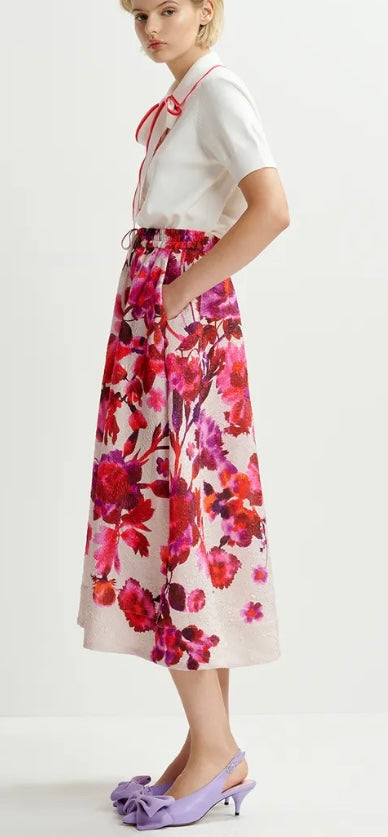 Essentiel Antwerp Off White Fine Knit with Collar & Self-Tie NeckTie