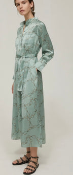 PennyBlack Mint Green Equestrian Print Shirt Dress