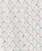 Essentiel Antwerp White Mesh Skirt with Bead Embellishment