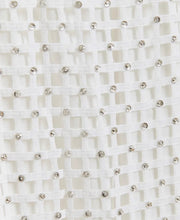 Load image into Gallery viewer, Essentiel Antwerp White Mesh Skirt with Bead Embellishment
