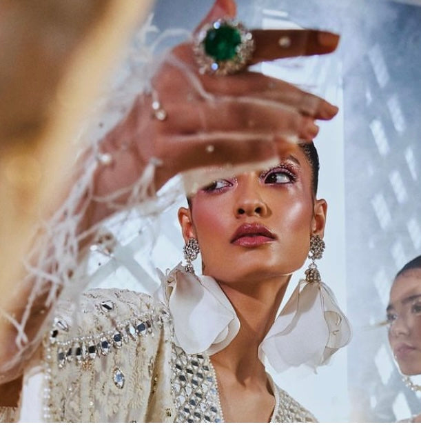 St. Erasmus Silk Petal Earrings