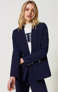 Twinset Navy Blazer with oval T  Bullons