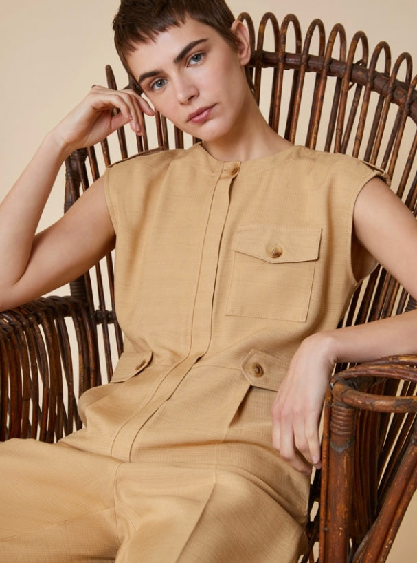 PennyBlack Golden Sand Safari Inspired Jumpsuit