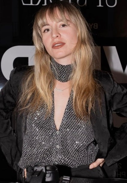 Wild Pony Silver Sequin Halter-Neck Top