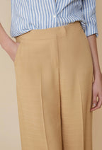 PennyBlack Camel Wide Leg Fluid Trousers