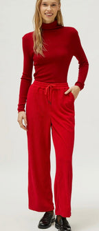 Compania Fantastica Red Cordoroy Palazzo Pants