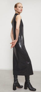 Ottod’Ame Black Metallic long Dress
