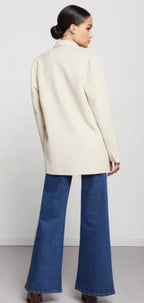 Ottod’Ame Cream Handmade Wool Blend Coat / Jacket