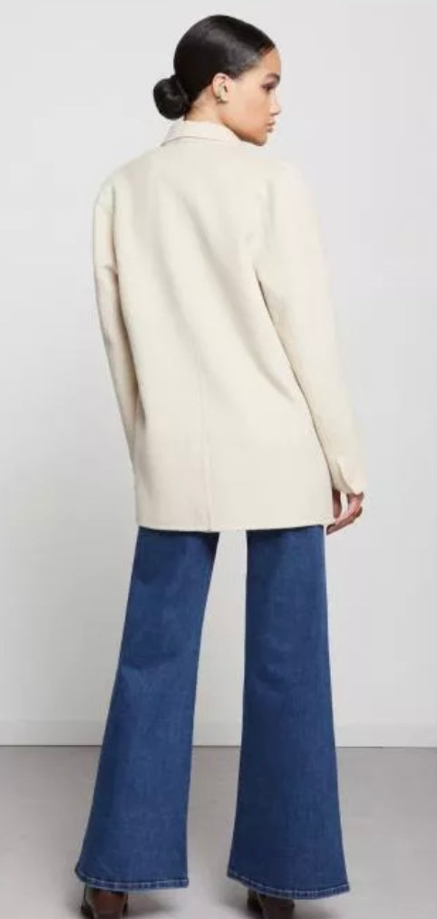 Ottod’Ame Cream Handmade Wool Blend Coat / Jacket