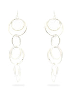 Nali Silver Olympia Hoop Dangly Earrings