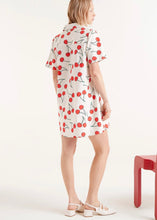 Load image into Gallery viewer, Compania Cherry Print a short Shift Dress

