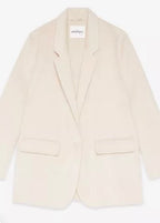 Ottod’Ame Cream Handmade Wool Blend Coat / Jacket