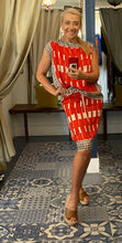 Load image into Gallery viewer, Ottodame Red Printed Viscose Skirt
