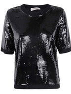 Twinset Milano Black Sequins Sweater