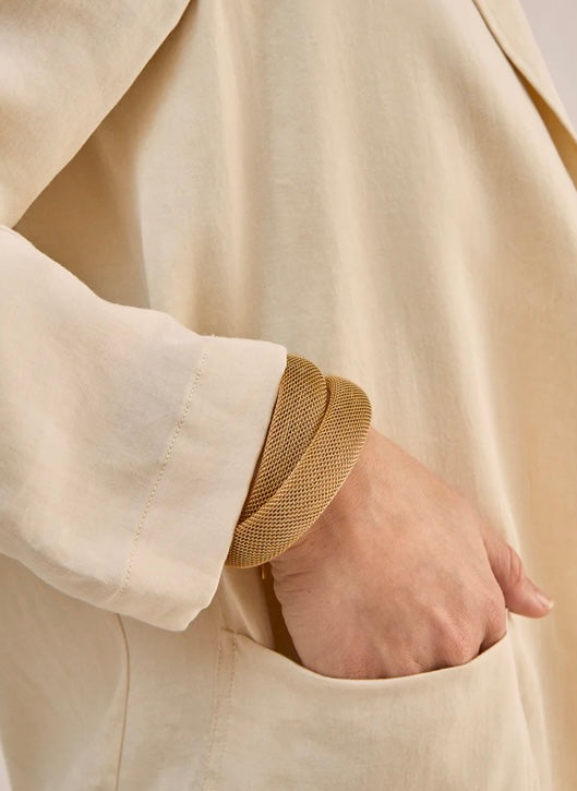 Nali Gold Mesh Tubular Necklace / Bracelet