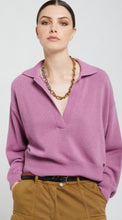 Load image into Gallery viewer, Otto’dame Rose Pink Cashmere Blend Jumper with Collar
