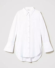 Load image into Gallery viewer, Twinset White Oversized Shirt with removable cuffs
