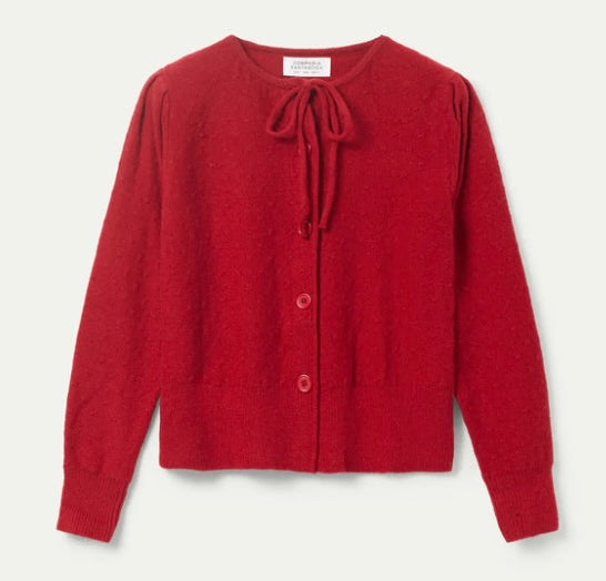 Compania Fantastica Claret-Red Fine Knit Cardigan