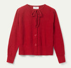 Compania Fantastica Claret-Red Fine Knit Cardigan