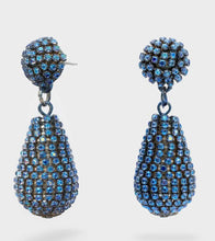 Load image into Gallery viewer, Nali Blue Pendant Crystal Droplet Earrings
