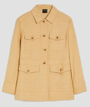 Load image into Gallery viewer, PennyBlack Camel Safari Style Fluid Jacket
