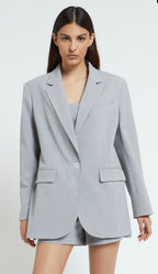 Otto’dame Dove Grey Single Breasted Blazer