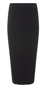 RDF Black Pencil Knitted Skirt