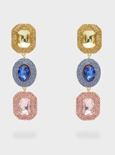 Load image into Gallery viewer, Nali Triple Crystal Long Earring
