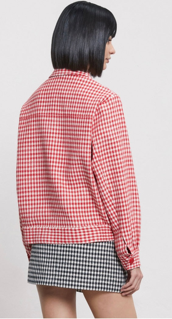 Ottodame Red Vichy Jacket with Badges