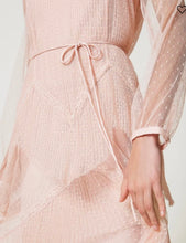 Load image into Gallery viewer, Twinset Milano Cupcake Pink Long pleated Tulle Dress
