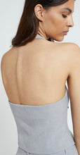Load image into Gallery viewer, Ottodame Dove Grey Halterneck Top
