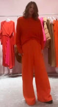 Load image into Gallery viewer, Essentiel Antwerp Orange Wide-Leg Pants
