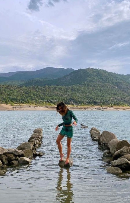 Wild Pony Green Bodycon Dress