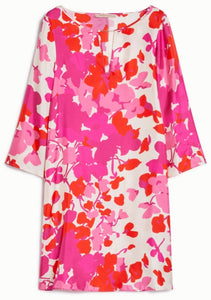 Pennyblack Red & Pink Silk Tunic Dress