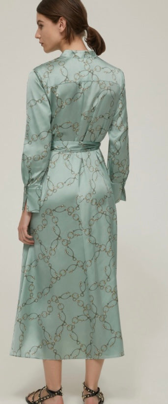 PennyBlack Mint Green Equestrian Print Shirt Dress