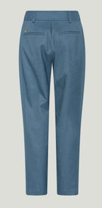 PBO Blue  Wool mix Straight leg Trousers