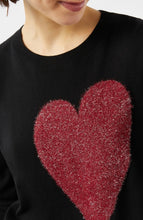 Load image into Gallery viewer, PENNYBLACK Black Cotton &amp; Cashmere Heart Sweater
